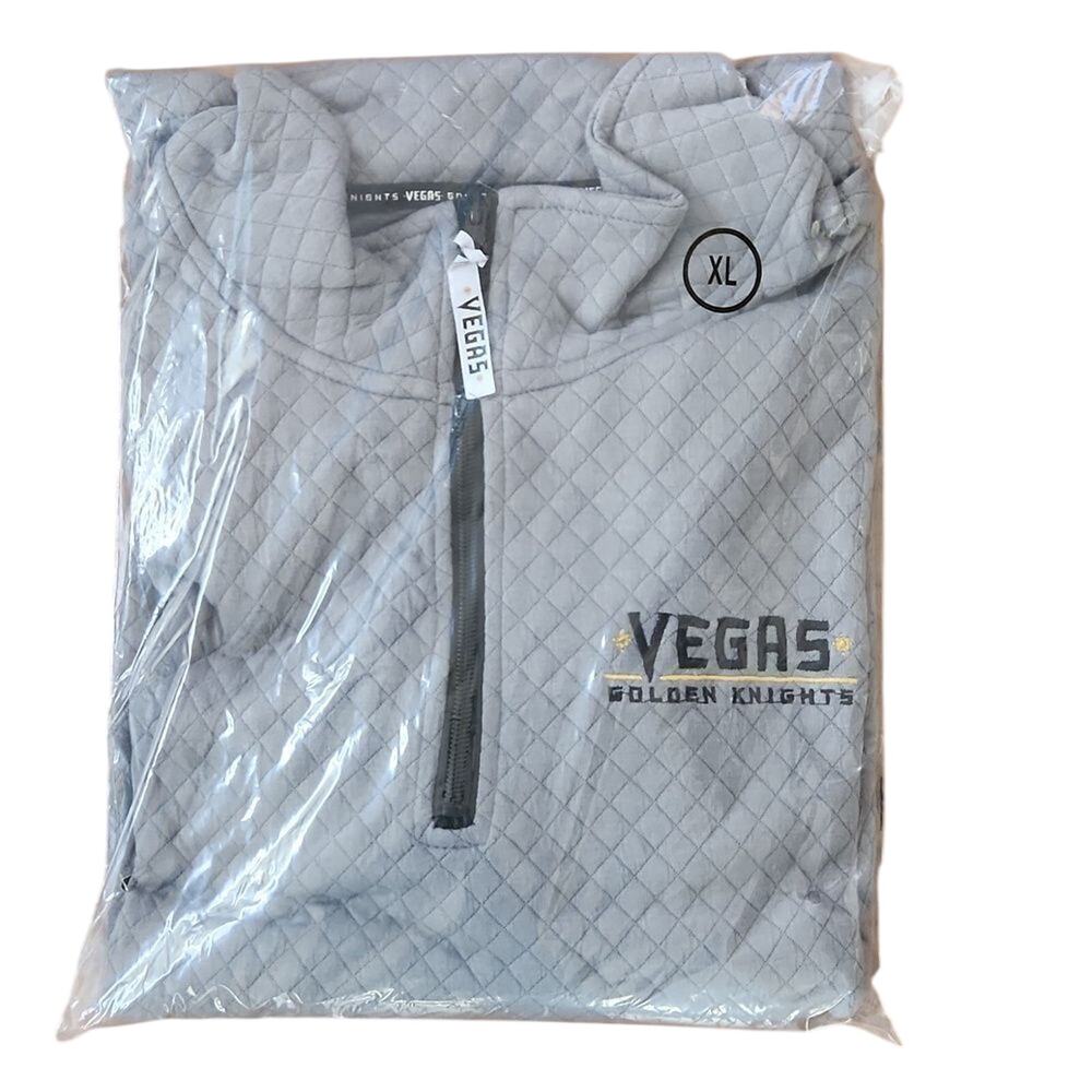 New in bag, quilted Vegas Golden Knights pullover jacket adult XL